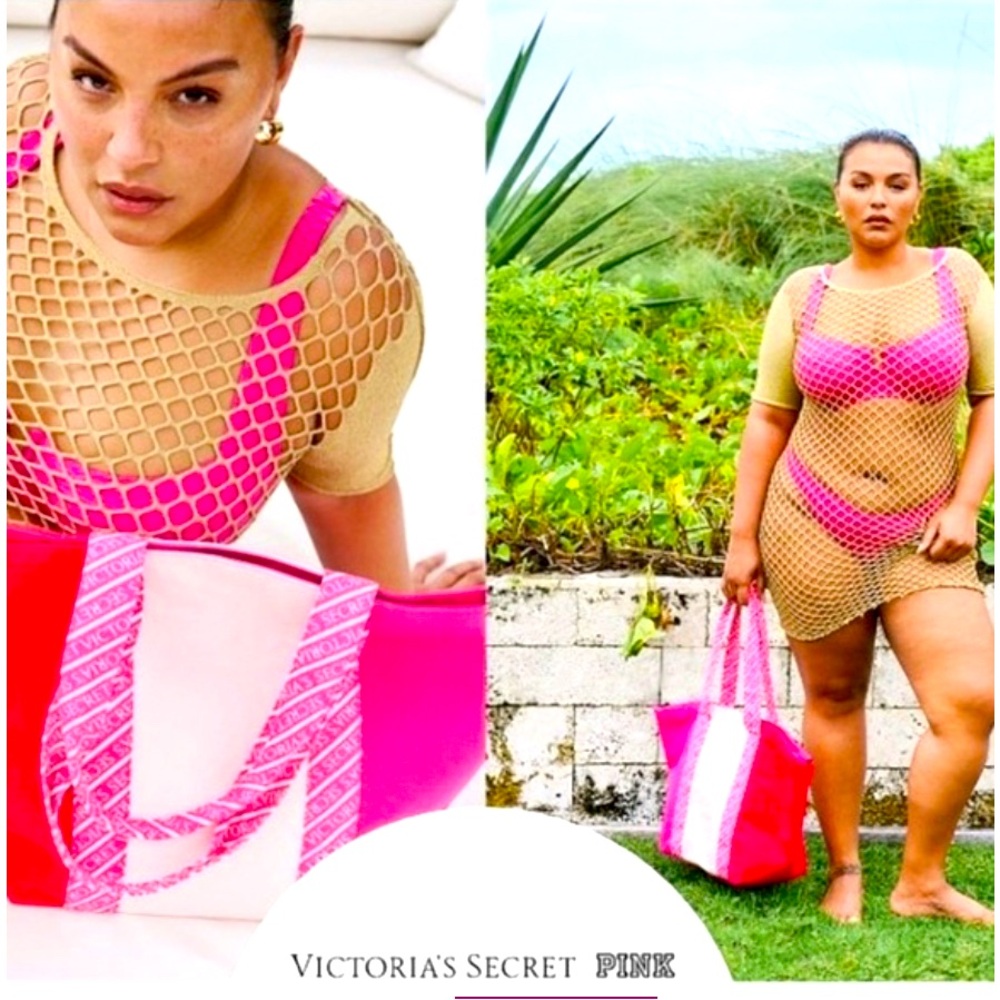 NWT❤️🩷VICTORIA’S SECRET TOTE PINK & RED🩷❤️